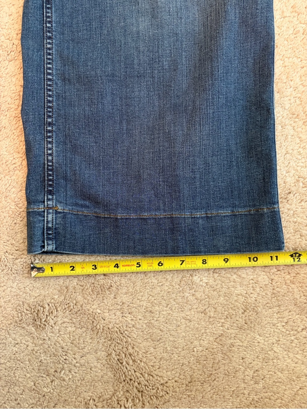 SPANX SPANXshape™ EveryWear Cropped Wide Leg Jeans Women's Size M Blue Stretch - Picture 15 of 15